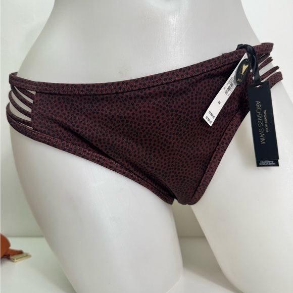 Victoria's Secret Black and Maroon Bikini Set Sz 36DD /M NWT - Picture 5 of 9